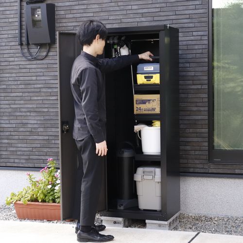 扉式収納庫162(ブラック/アッシュグレー) TBJ-162HT(BK/AGY) グリーン