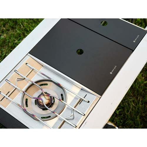 ステンレストレー1ユニット ブラック FES-085-BK snow peak レジャー