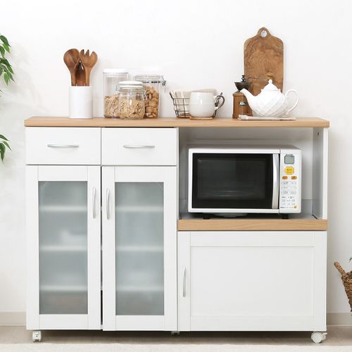 キッチンカウンター サージュ WH×NA 120幅(96820) 99523 不二貿易 電子