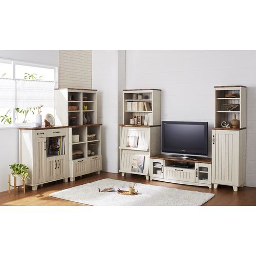 カントリー ハイキャビネット 36384 kuroshio 扉付 W400×D400×H1510mm