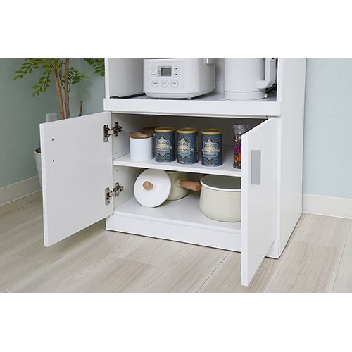 レンジボード レンジ台 幅60 コンセント付き FAP-0016-WH JKプラン