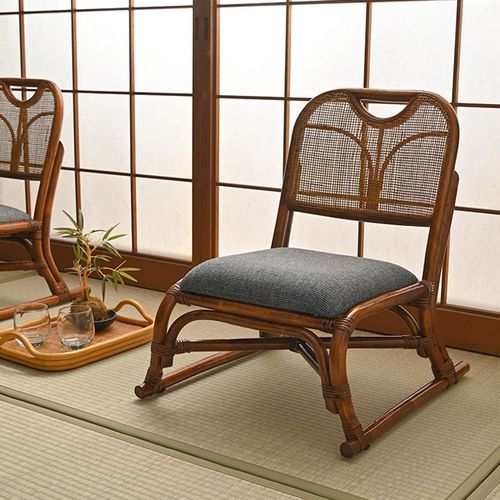 ラタン座椅子 NC030HP7 サンフラワーラタン パーソナルチェア