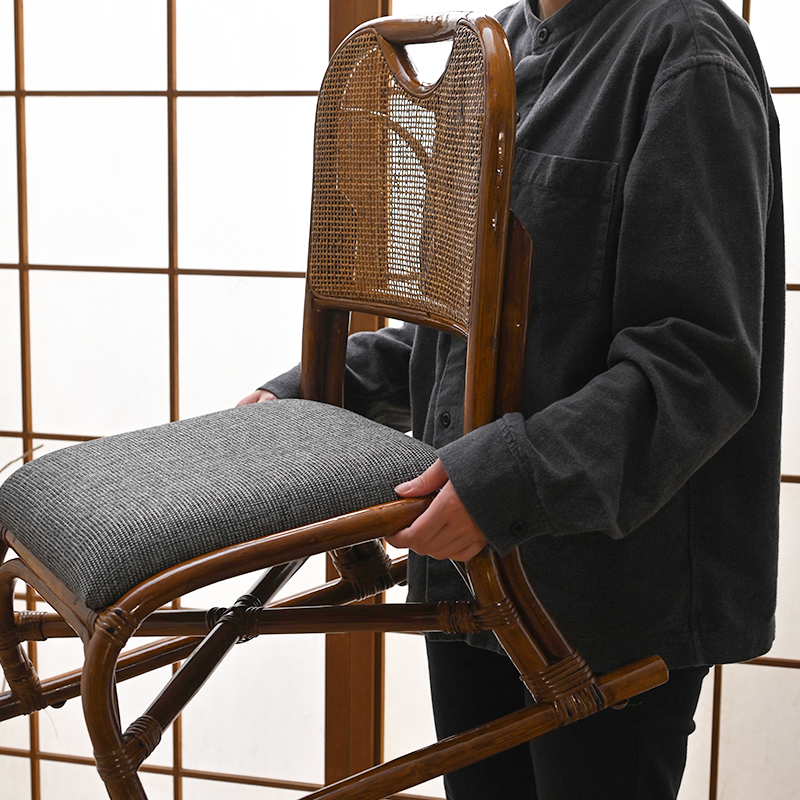 ラタン座椅子 NC030HP7 サンフラワーラタン パーソナルチェア