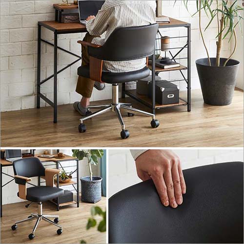 曲線が美しいデスクチェア 2点セット【EIRMIN×Lubbock】 SH-23-KDSET