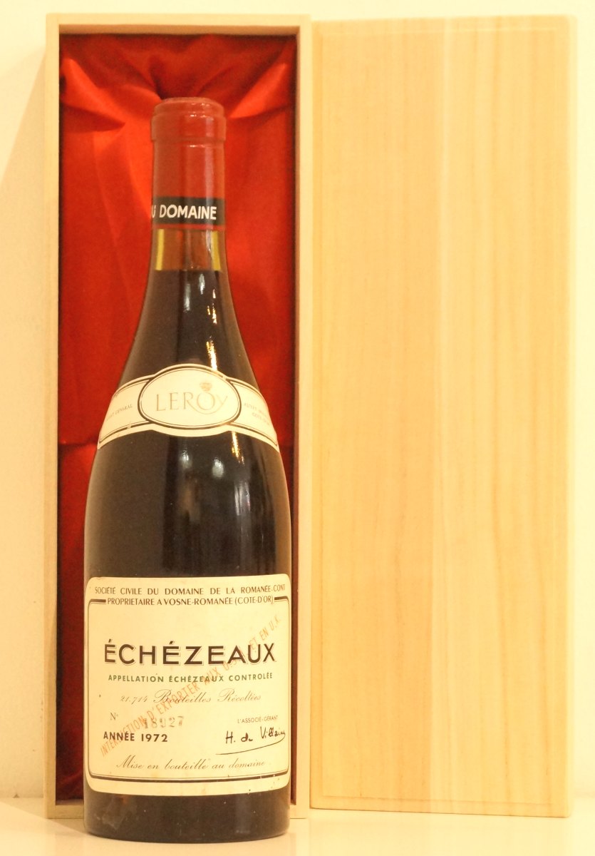 ROMANEE-CONTI 1982年 LEROY空き瓶 木箱・プレート付き カ*ル様