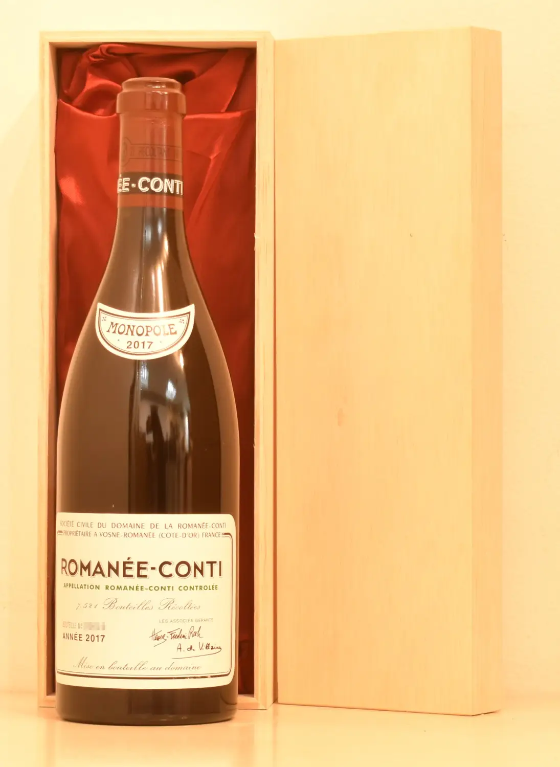 2017年 DRC ロマネ・コンティ（ファインズ正規輸入） 赤ワイン