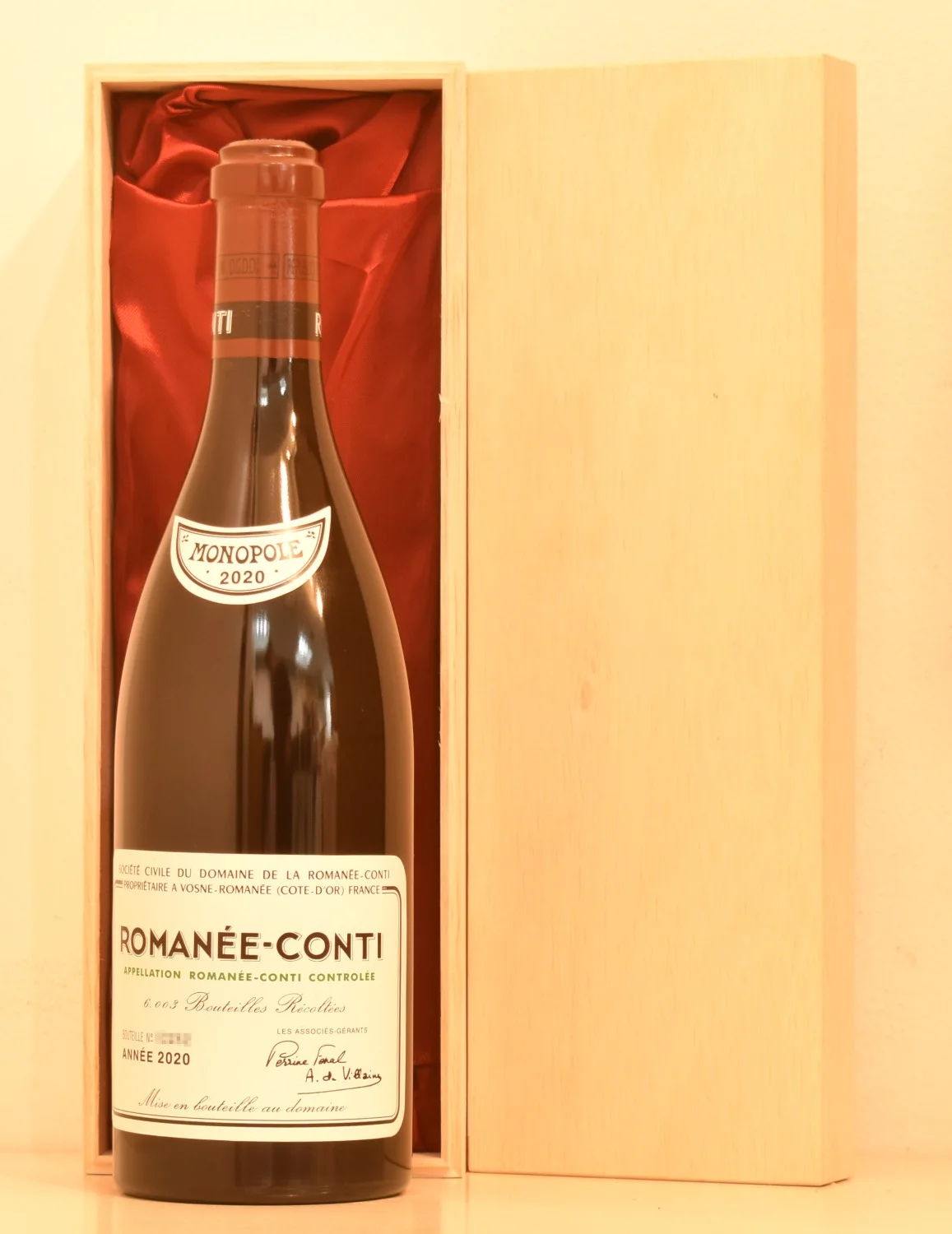 2020年 DRC ロマネ・コンティ（ファインズ正規輸入） 赤ワイン