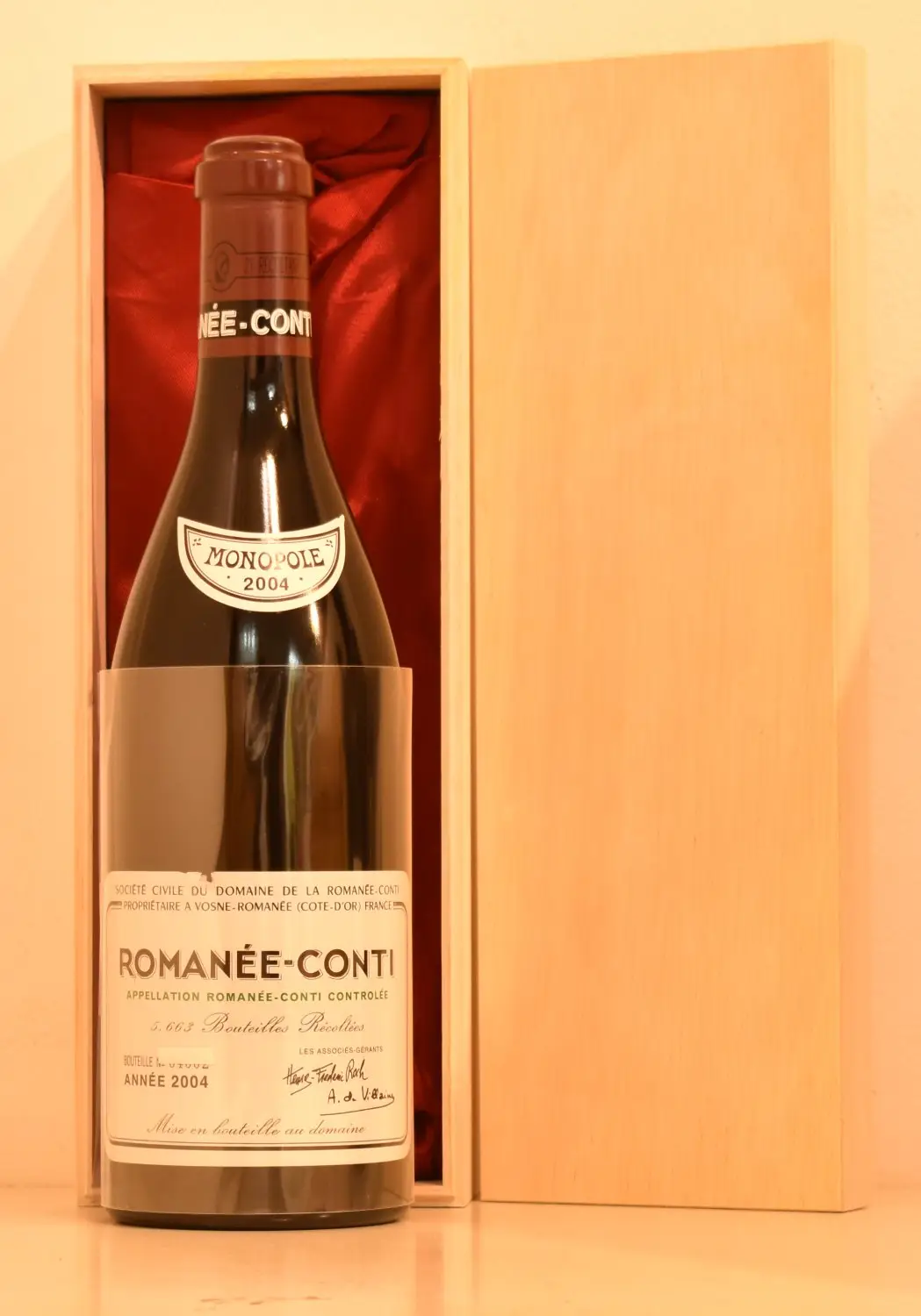 2004年 DRC ロマネ・コンティ 赤ワイン｜生まれ年ギフト