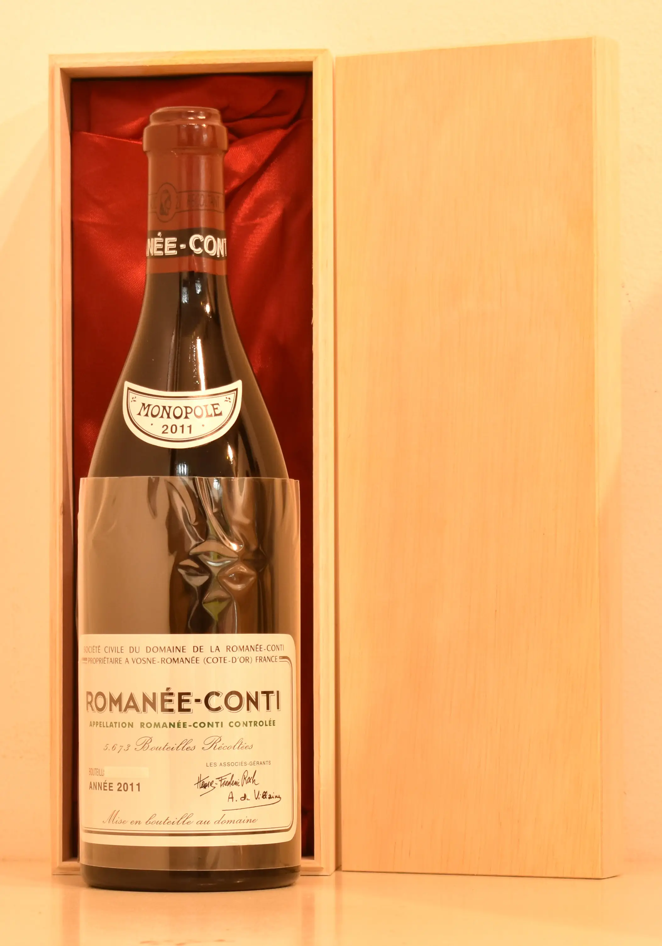 2011年 DRC ロマネ・コンティ（ファインズ正規輸入） 赤ワイン