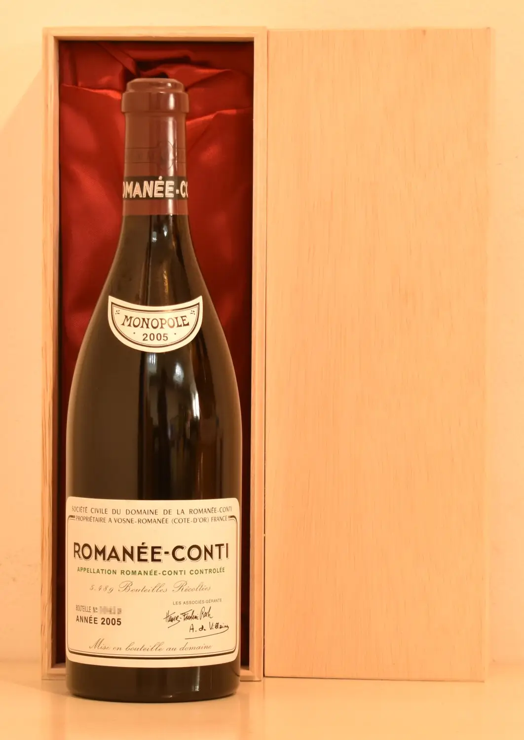 2005年 DRC ロマネ・コンティ 赤ワイン｜生まれ年ギフト