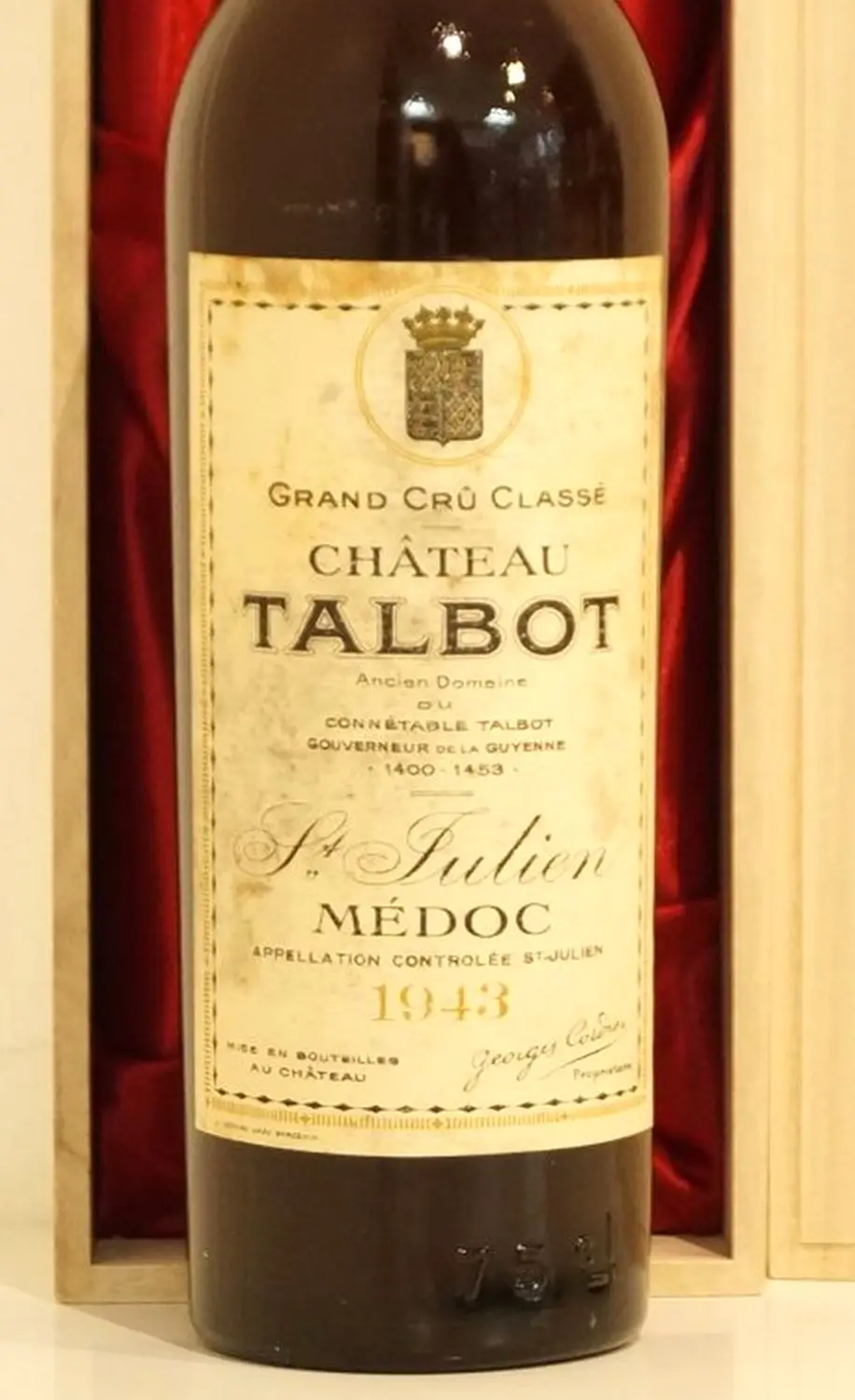 1943年 シャトー・タルボ 赤ワイン｜生まれ年ギフト・ヴィンテージ