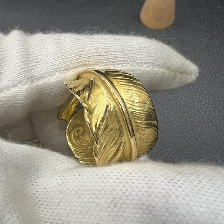 ゴローズ goro's [特注][超希少]メタル付全金フェザーリング(16号