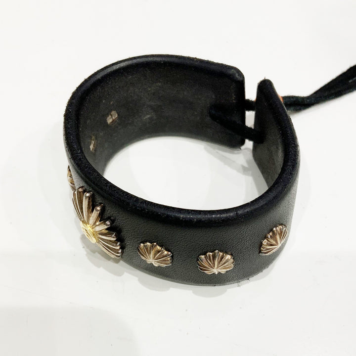 ゴローズ goro's [超美品]K18付ウニコンチョ革ブレス(黒) – DELTAone