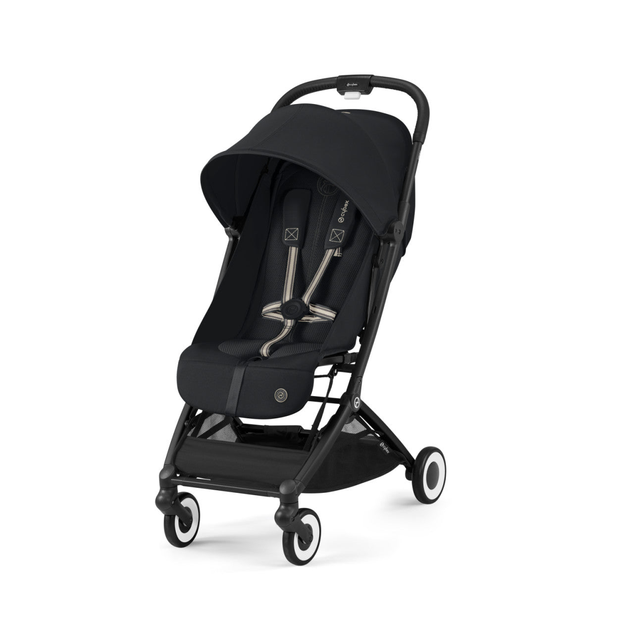 Cybex ORFEO Compact Lightweight Travel Stroller - Black w/ Black