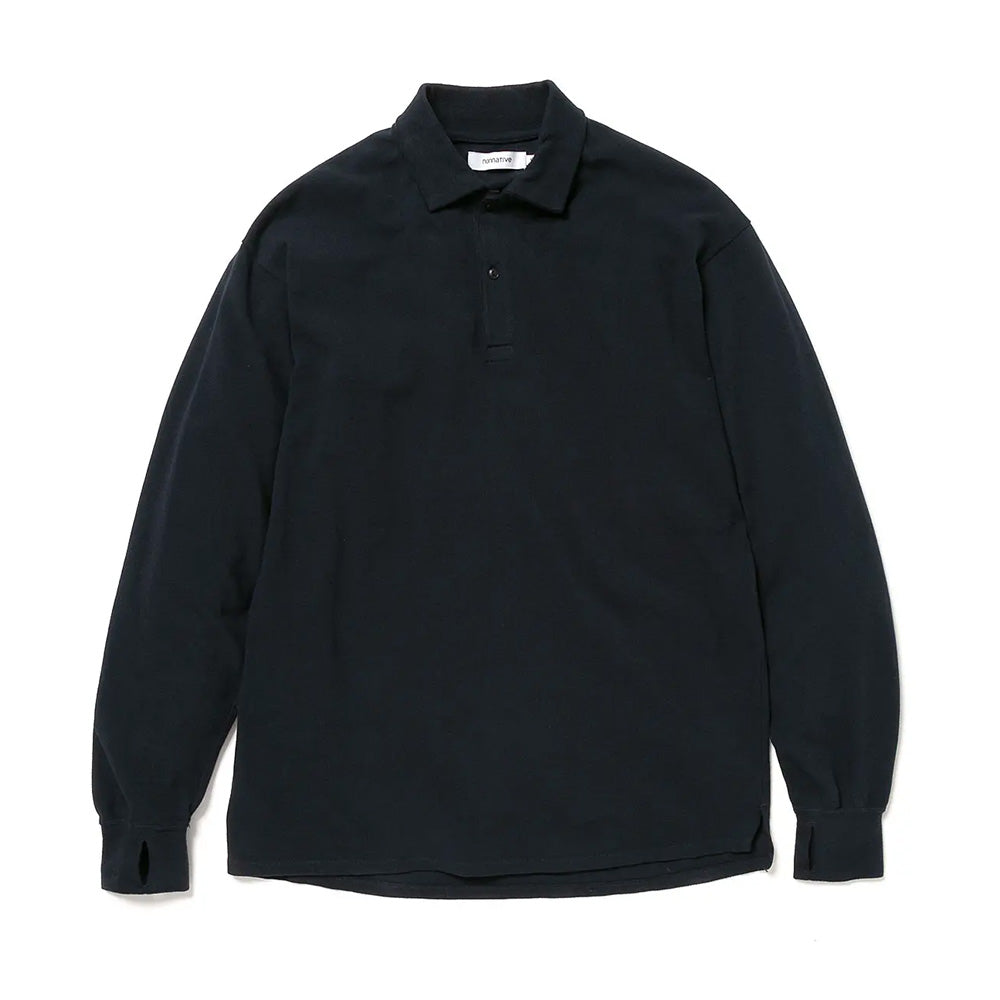 nonnative (ノンネイティブ) OFFICER L/S POLO SHIRT COTTON PIQUE