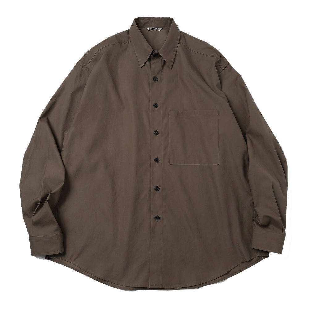 AURALEE WASHED FINX TWILL BIG SHIRT | AURALEE / Shirt (MEN