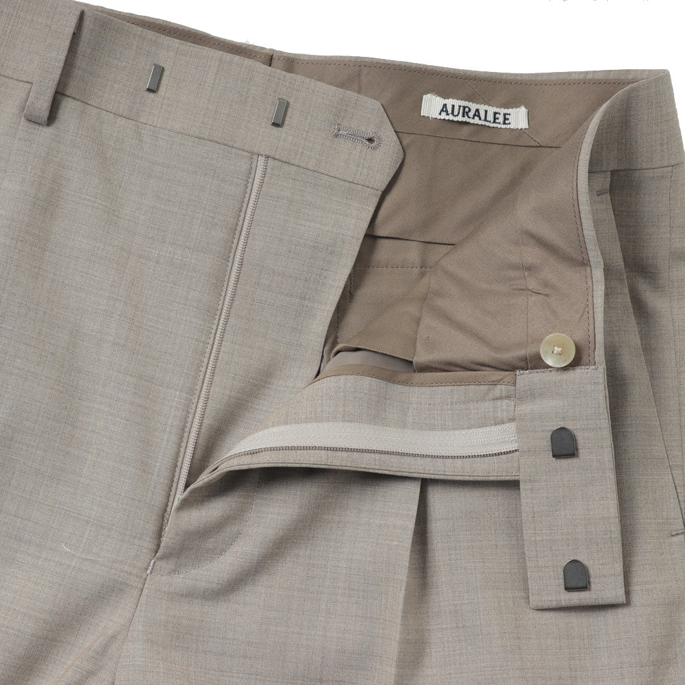AURALEE SUPER FINE TROPICAL WOOL SLACKS A25SS03WT (A25SP03WT