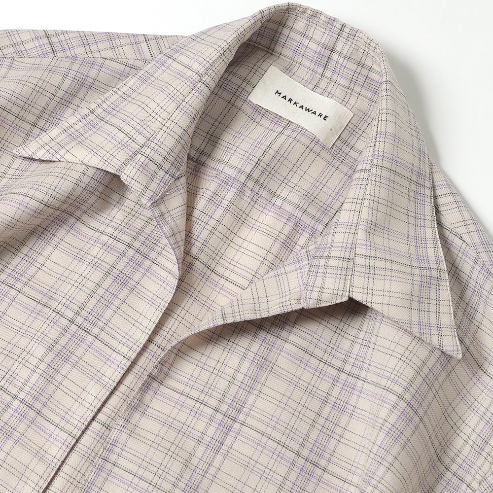 VAREUSE SHIRT ORGANIC WOOL CHECK VIYELLA (A24C-11SH02C