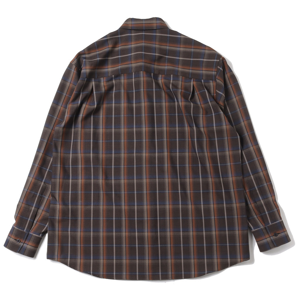 AURALEE SUPER LIGHT WOOL CHECK SHIRT A24SS01LC (A24SS01LC