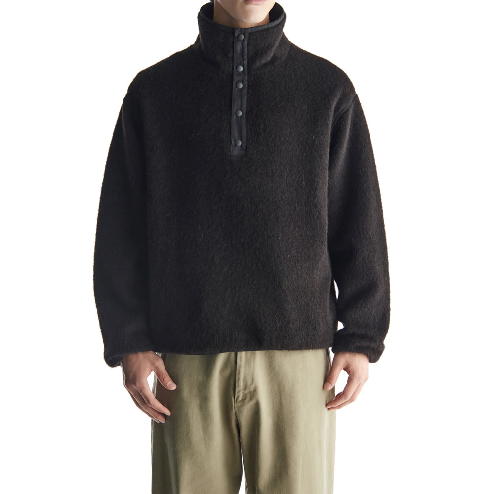 TRACK JUMPER NATURAL COLOR ALPACA FLEECE (A24D-04BL02C