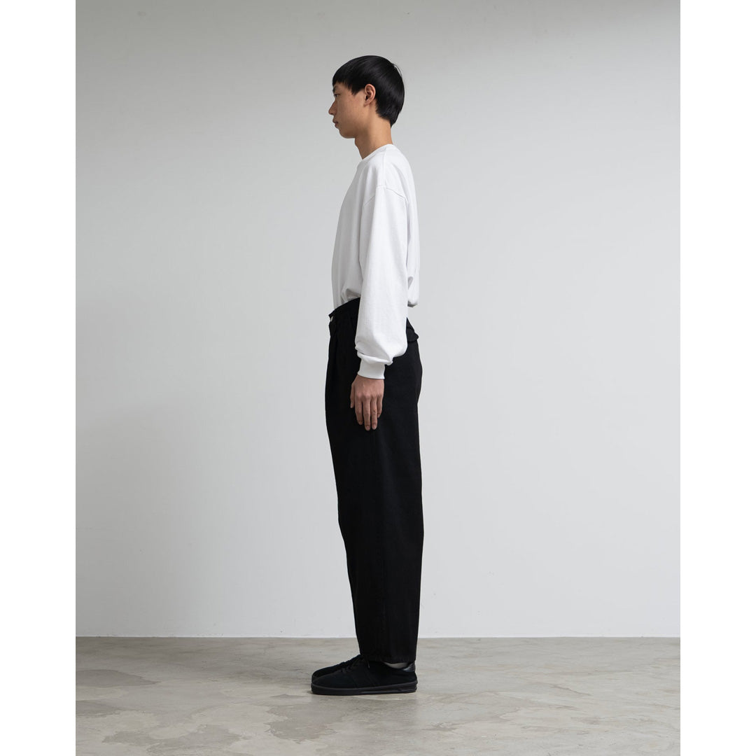 Graphpaper) Selvage Denim Two Tuck Tapered Pants(WASHED) (GU253