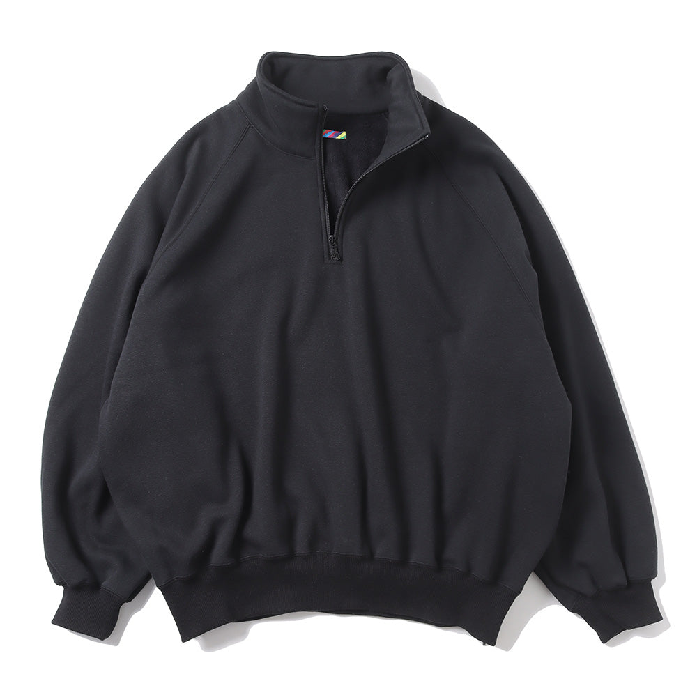 is-ness RELAX PULLOVER HALF ZIP SWEAT SHIRTS (1005AWCS01) | is