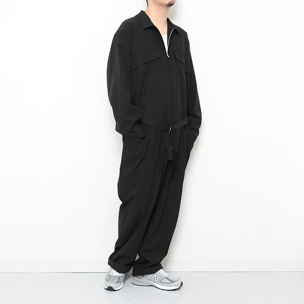 FINX HARD TWIST GABARDINE JUMPSUIT (A20ST03FB) | AURALEE / パンツ