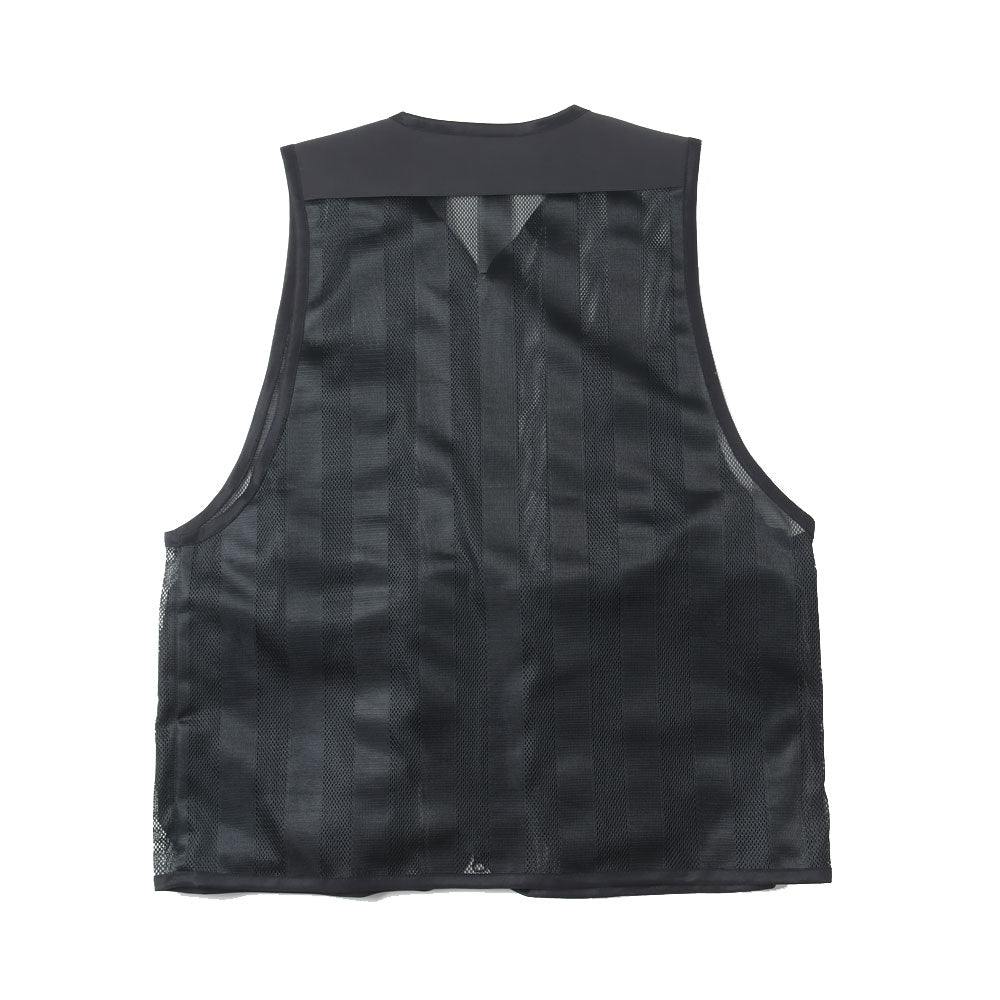 O -(レイチョウルイラボ)STRIPE MESH VEST (23S-04) | O- / トップス