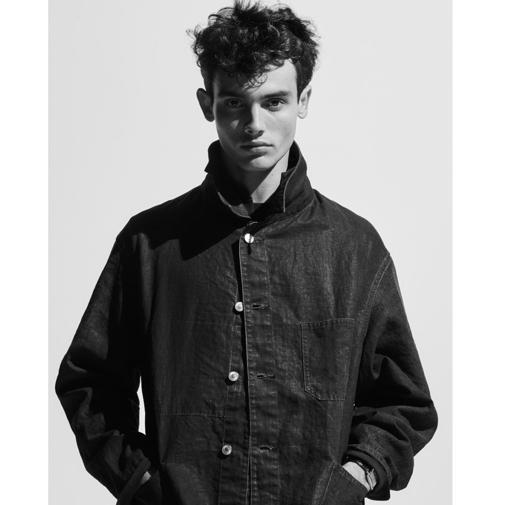 A.PRESSE (ア プレッセ) Vintage Black Linen Coverall 25SAP-01-29H