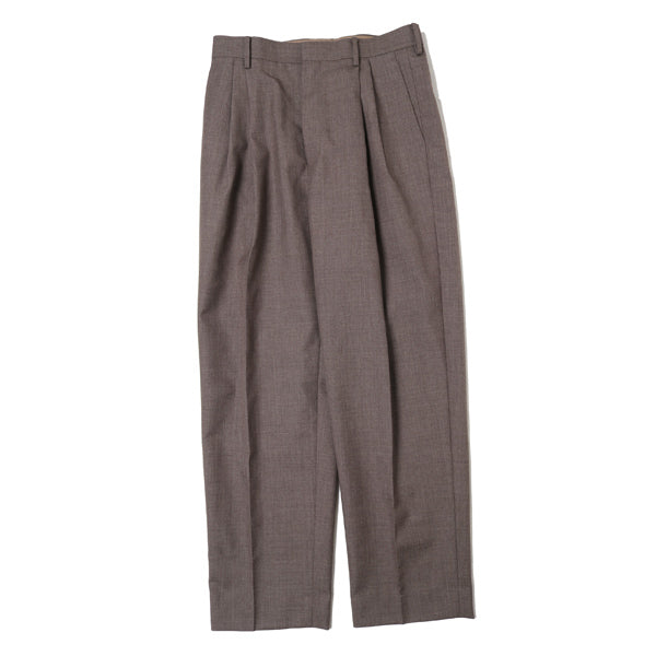 BLUEFACED WOOL WIDE SLACKS (A20AP03BH) | AURALEE / パンツ (MEN