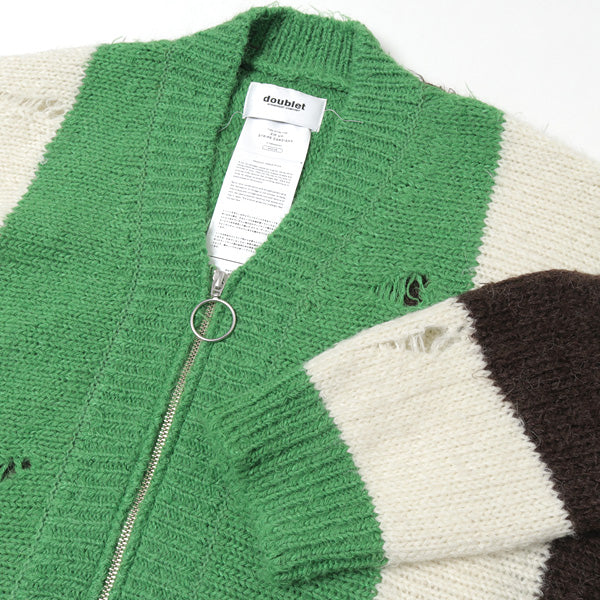ZIP UP STRIPE CARDIGAN (21AW36KN60) | doublet / トップス (MEN