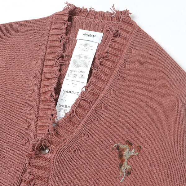 OVERSIZED CUT-OFF CARDIGAN (23SS38KN108) | doublet / トップス (MEN