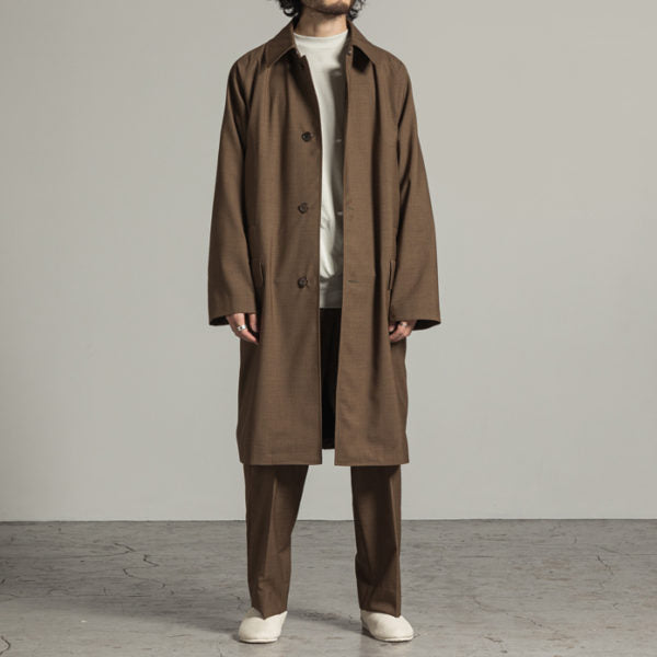 RAGLAN MAC COAT ORGANIC WOOL TROPICAL (A21A-03CO01C) | MARKAWARE
