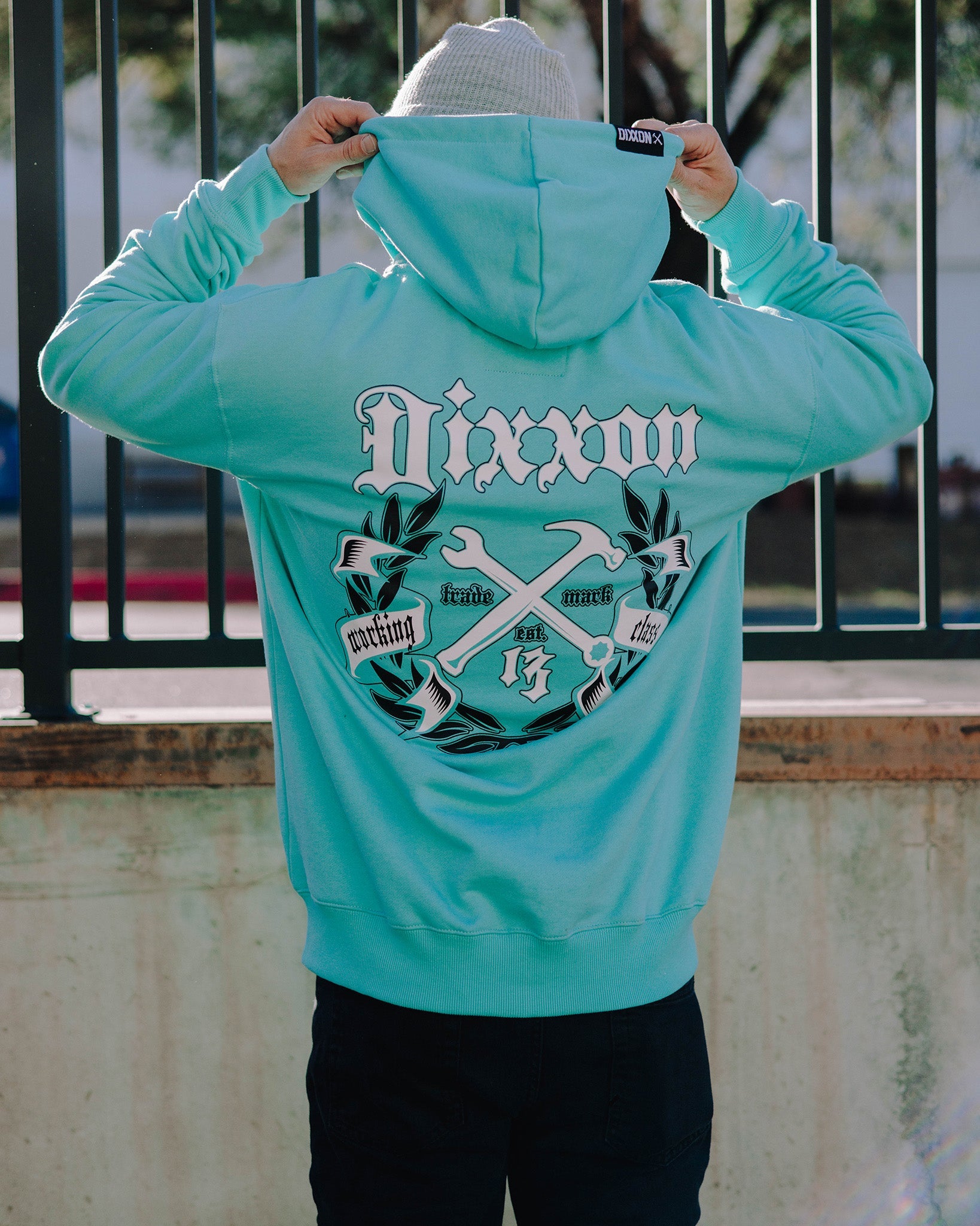 Dixxon's Black & White Award Crest Zip Up Hoodie - Shop Now!