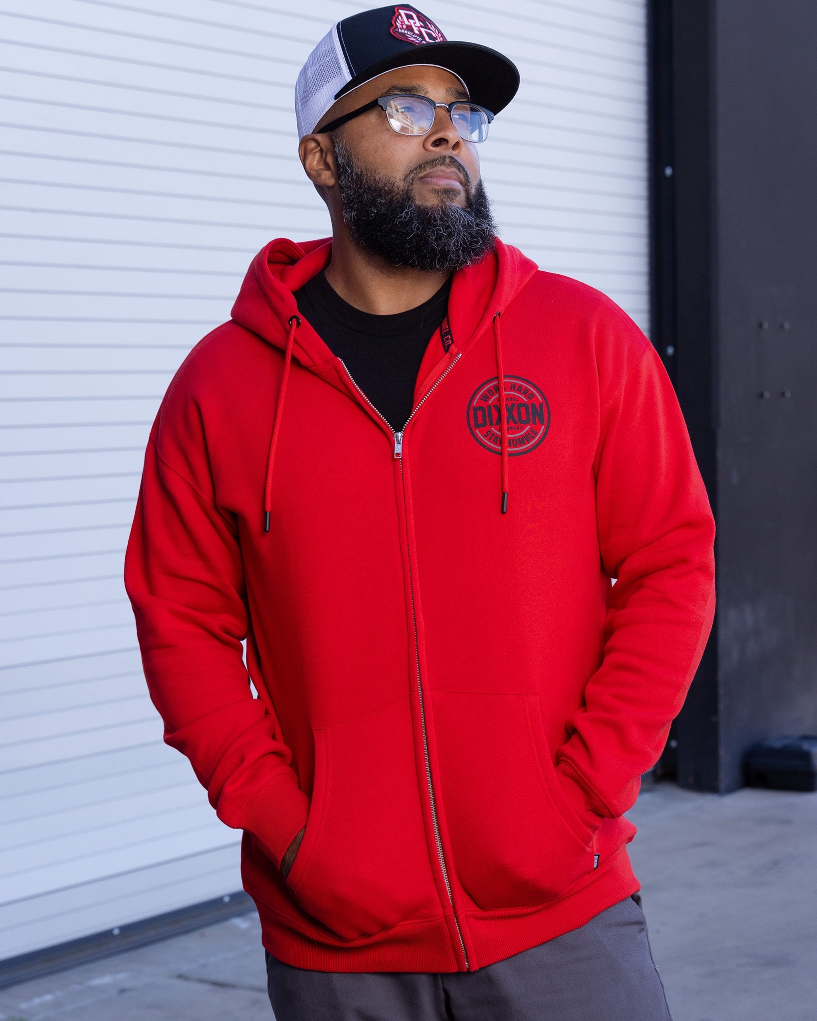 Dixxon's Red Nuevo Corpo Zip Up Hoodie: Shop Now for Quality Apparel