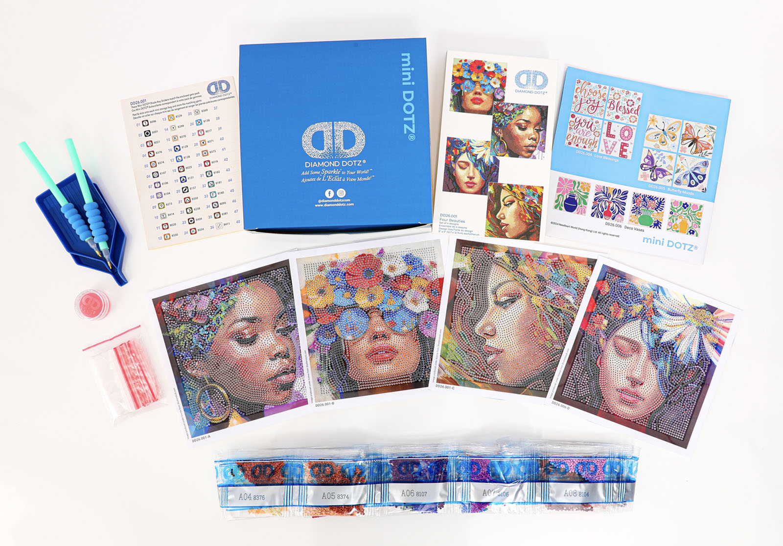 Four Beauties | Diamond Painting Kit Fashion | Diamond Dotz