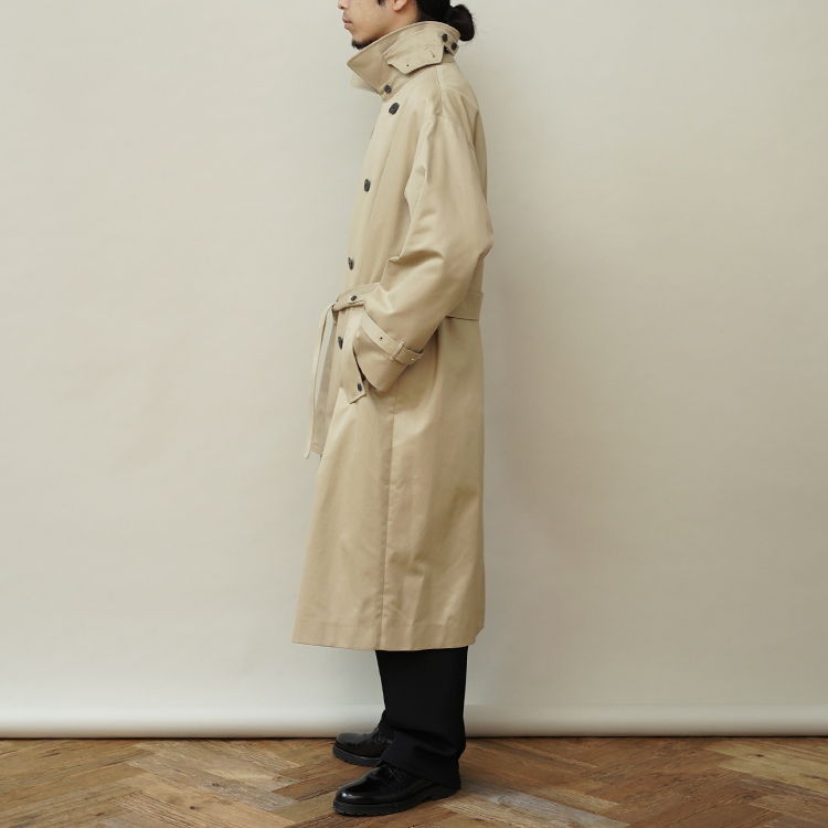 WEST POINT OVERSIZED TRENCH COAT | ATON (MEN)(エイトン) | OUTER