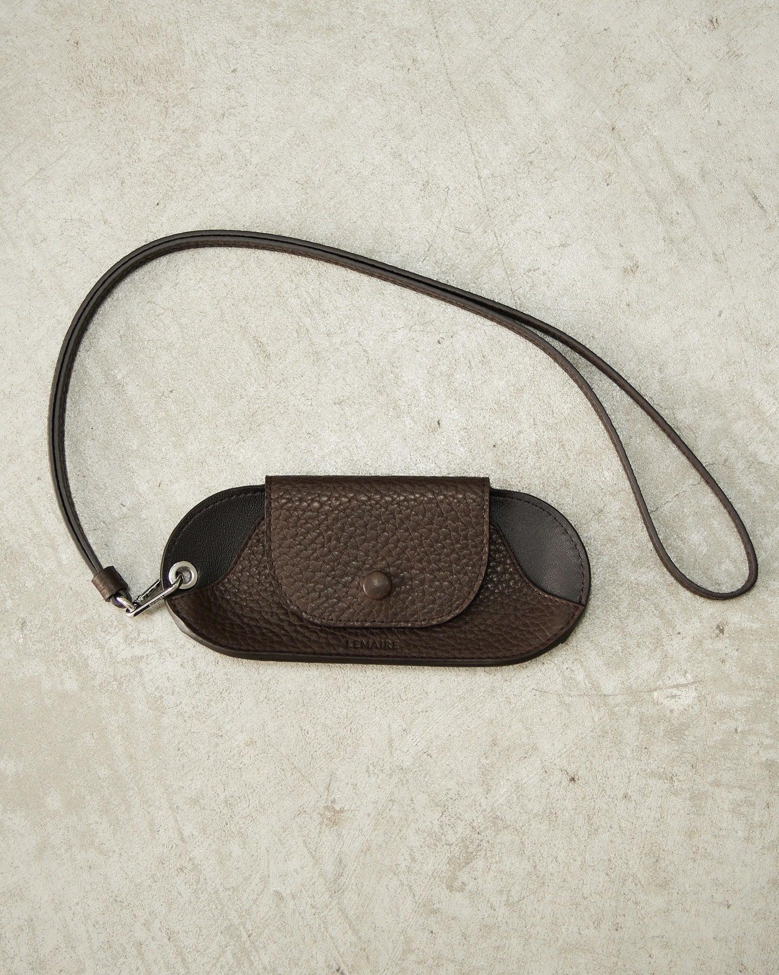 LEMAIRE BELL GLASSES HOLDER ダークチョコレート LEMAIRE Brown Bell