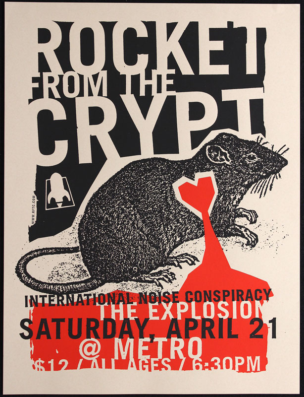 サウンドガーデン 1996 ニューヨークライブポスター ロケットフロムザ