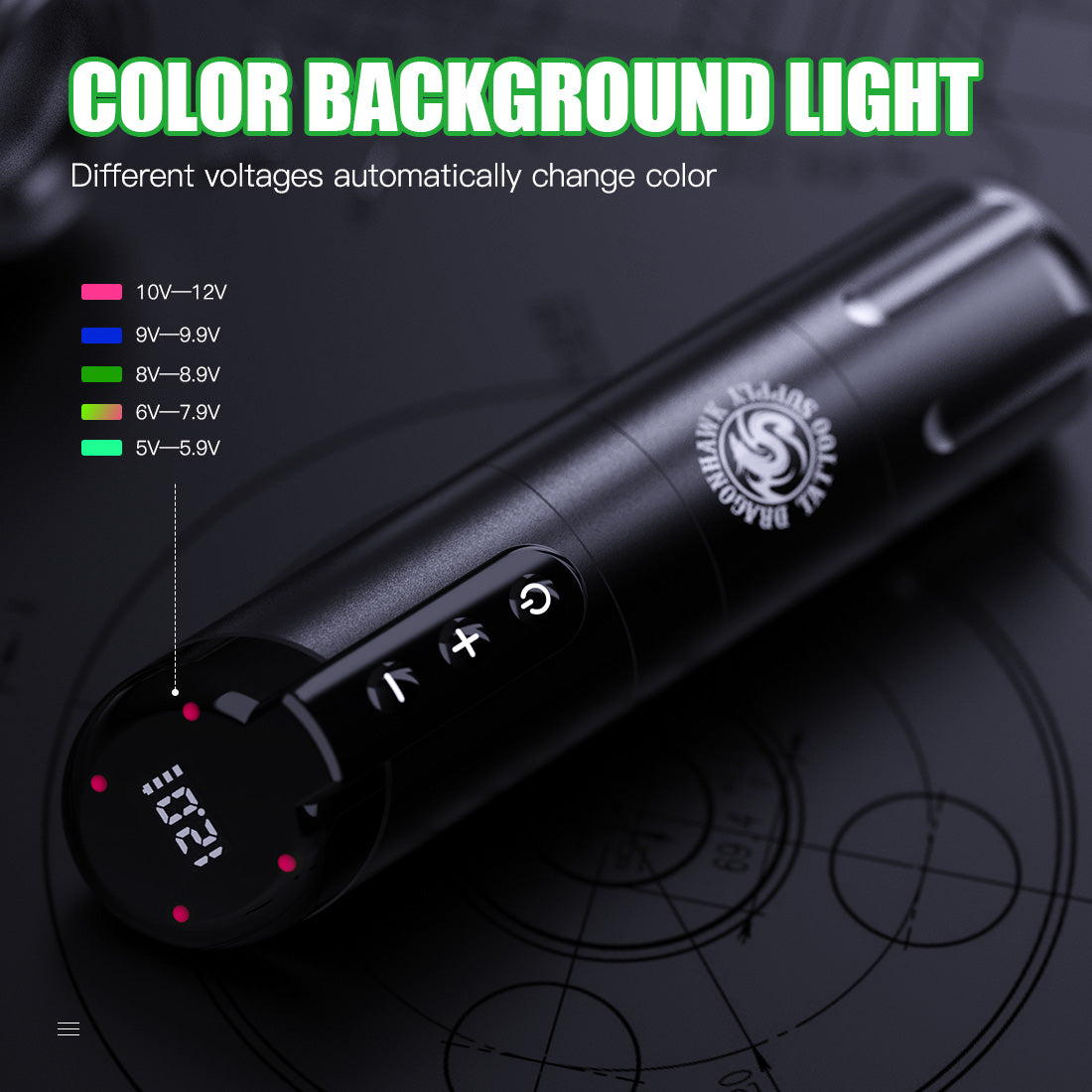 Dragonhawk X2 Wireless Tattoo Pen Machine Kit – DRAGONHAWK