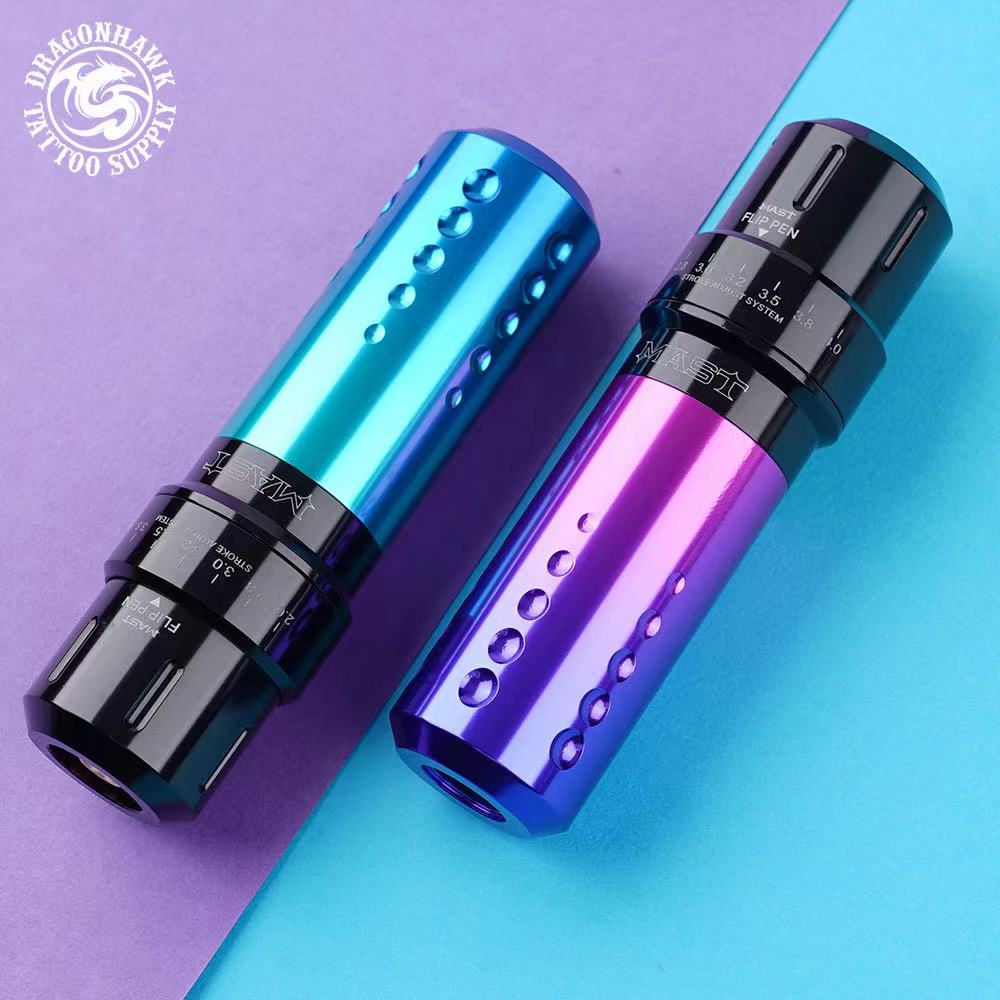 Mast Flip Rotary Tattoo Pen Machine 2.6-4.0mm Stroke Length Custom