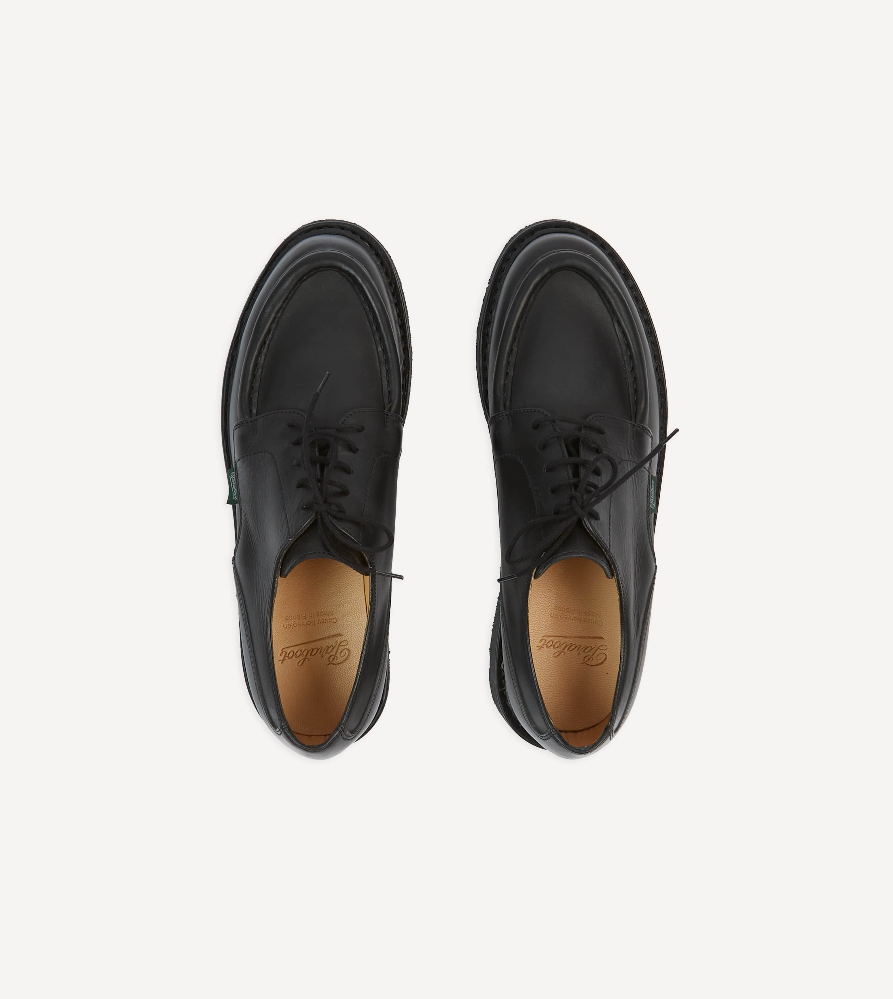 Paraboot Villandry Noir Calf Leather Derby Shoe – Drakes