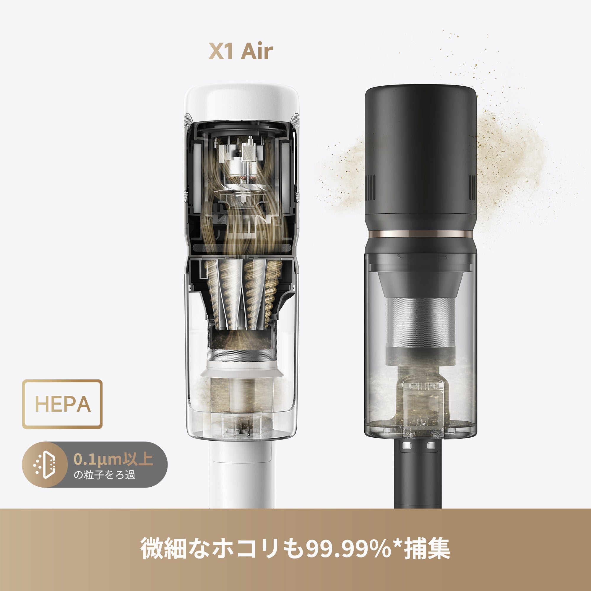 X1 Air コードレス 掃除機 ｜超軽量0.9kgボディ・CelesTectライトで16