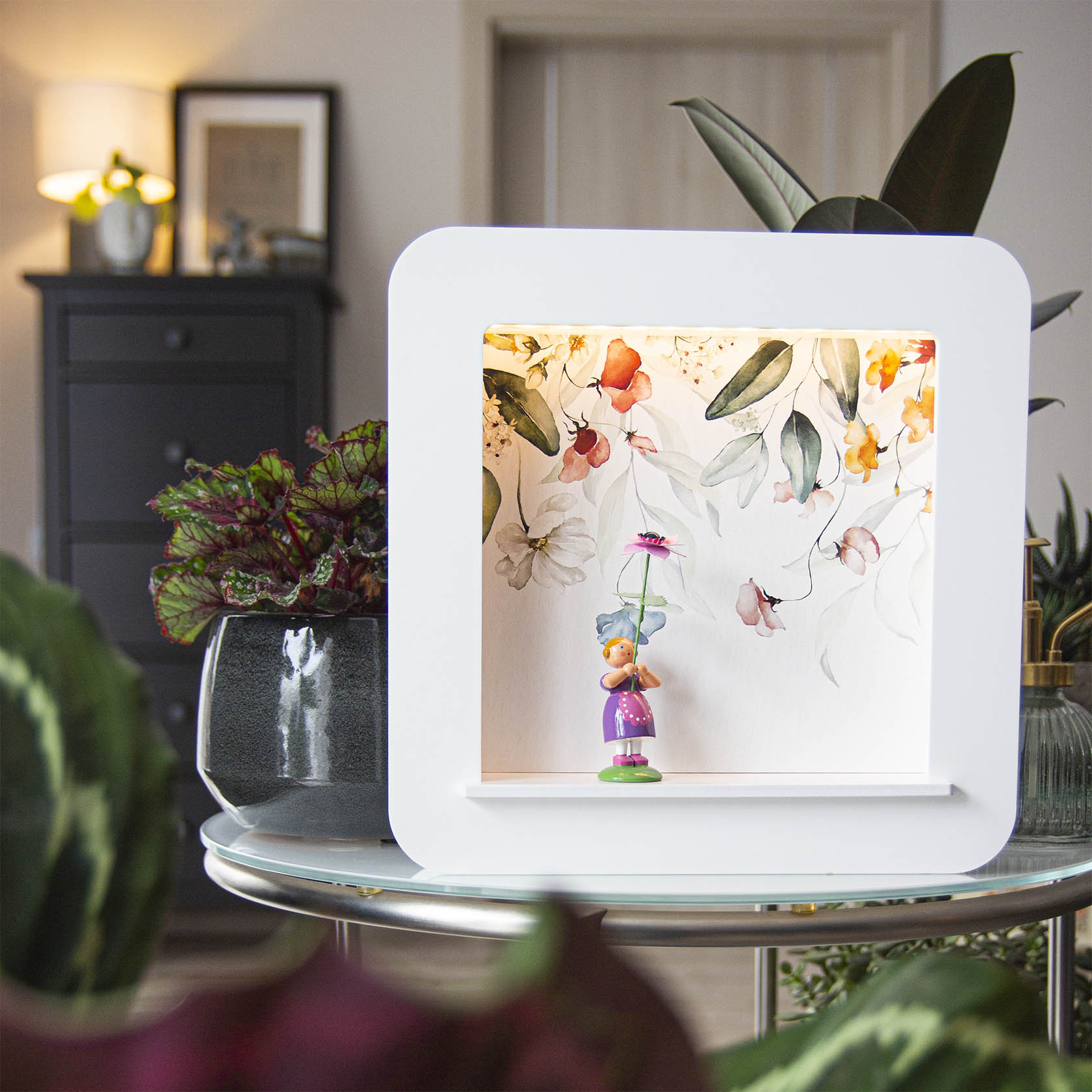 wooden frame LED for batteries | Dregeno - Seiffener Originale