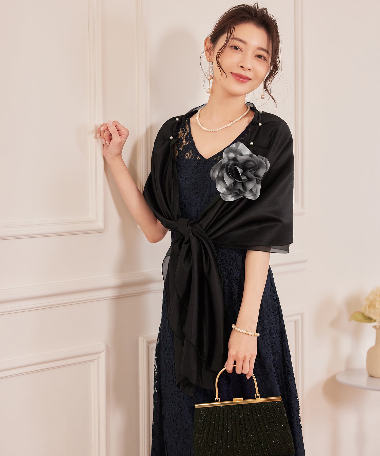 ストール ショール オーガンジーcy88619 ブラック – [公式]DRESS+