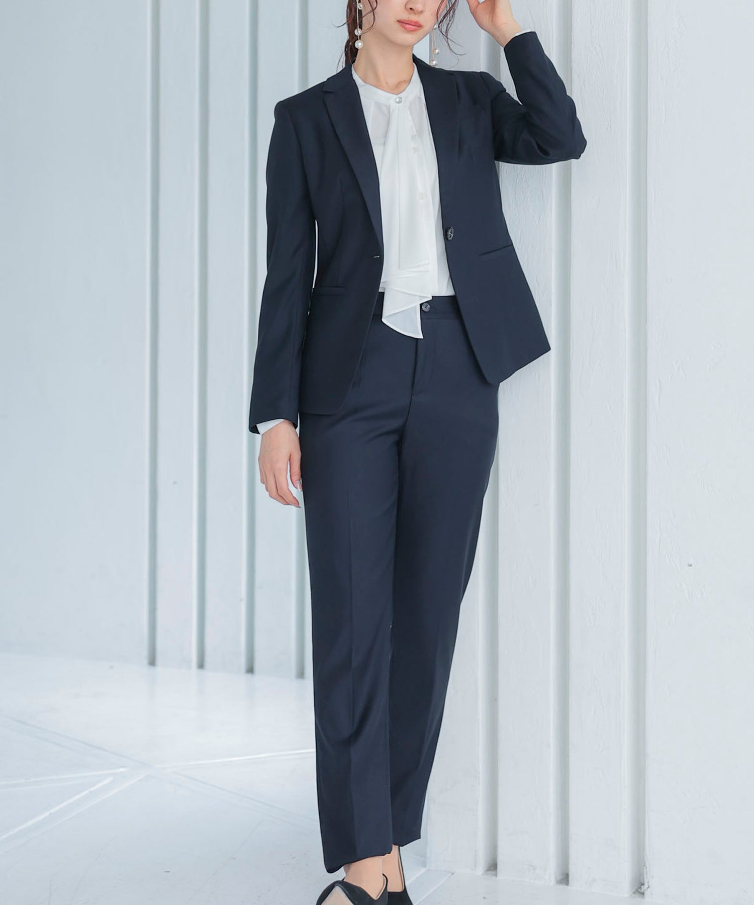 スーツ上下セット 2点セット ジャケット パンツds0181 ネイビー