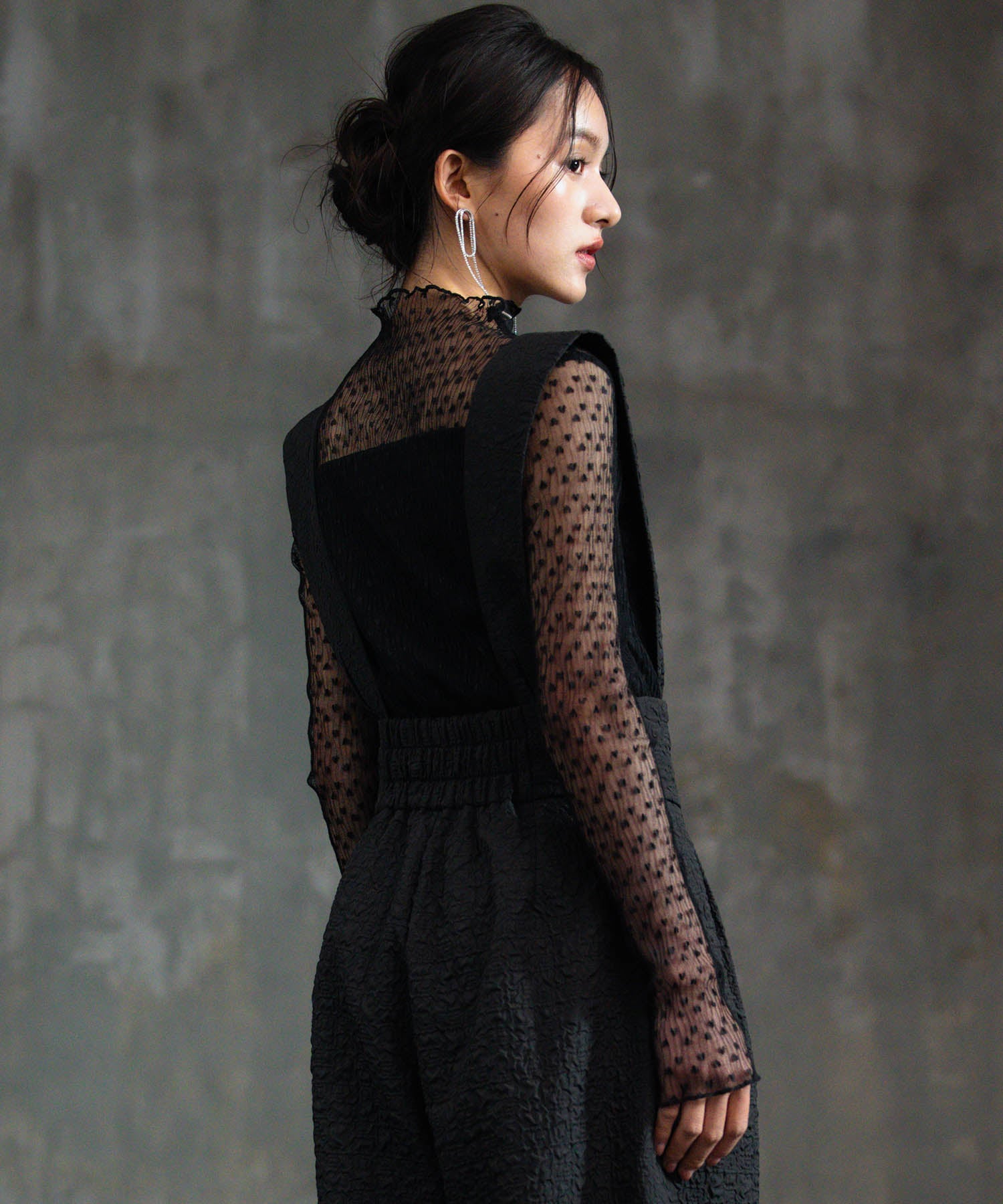 アンサンブル セットアップ サロペット シアートップスdsj0134