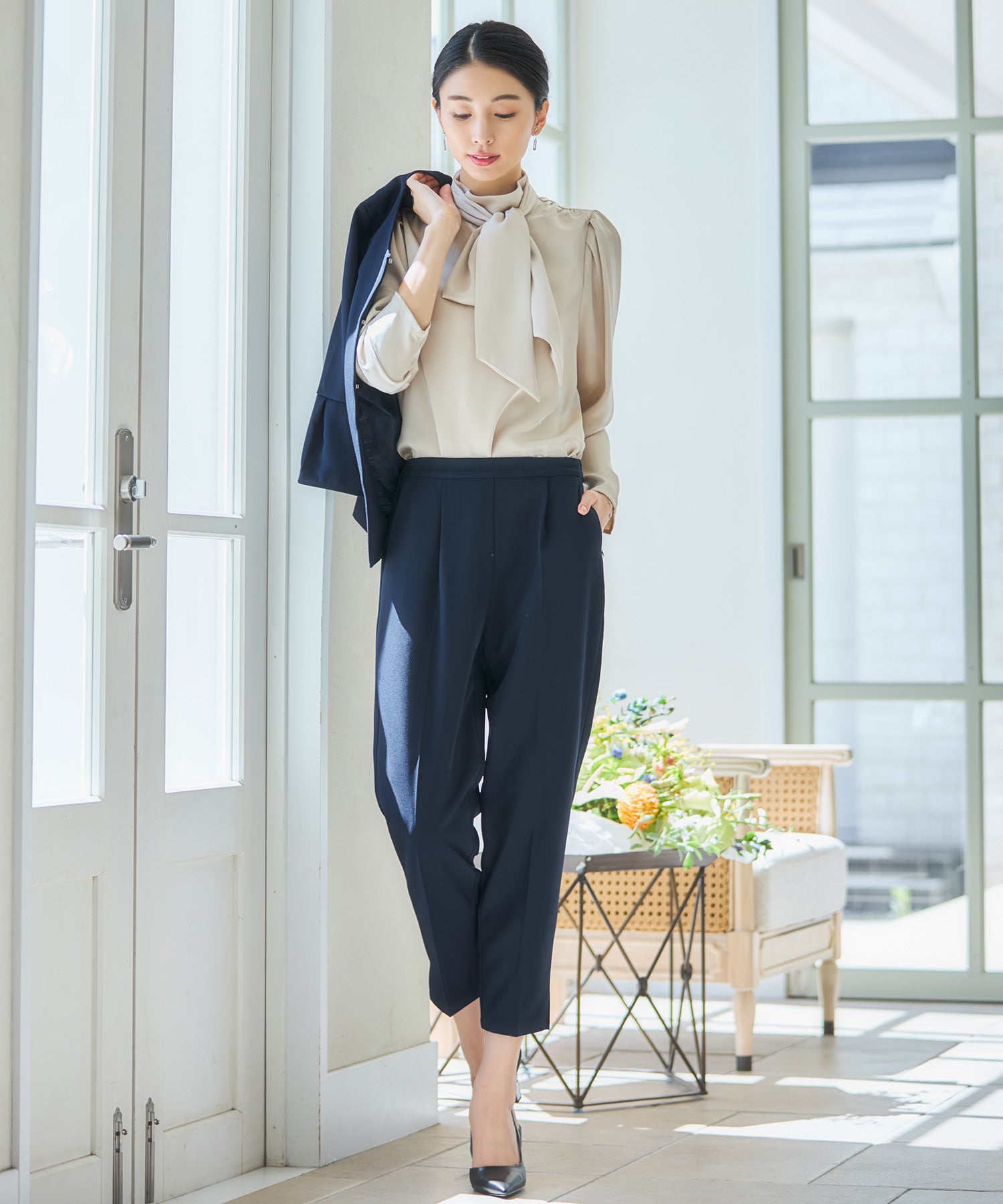 セットアップ レディーススーツ ジャケットdsz0124 ネイビー – [公式