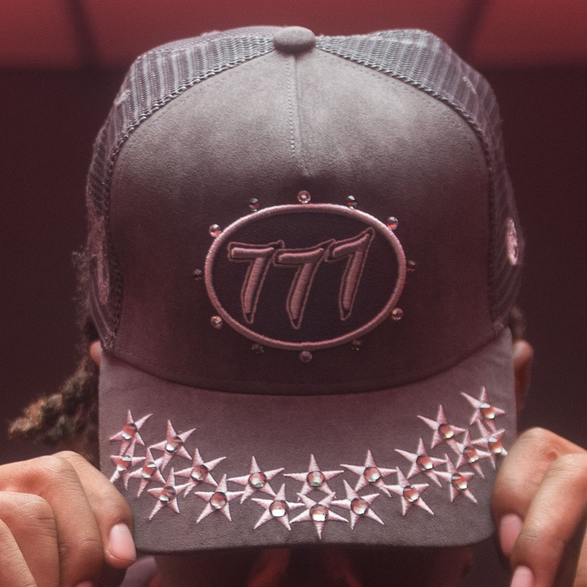 Hudson Diamond 777 Suede Trucker Hat Multi Colors | Drip Nation IL