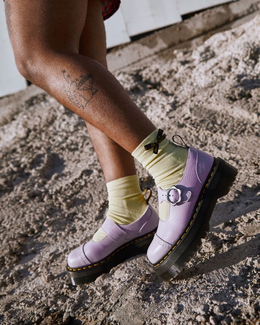 Shop Dr Martens Addina Platform in Purple.